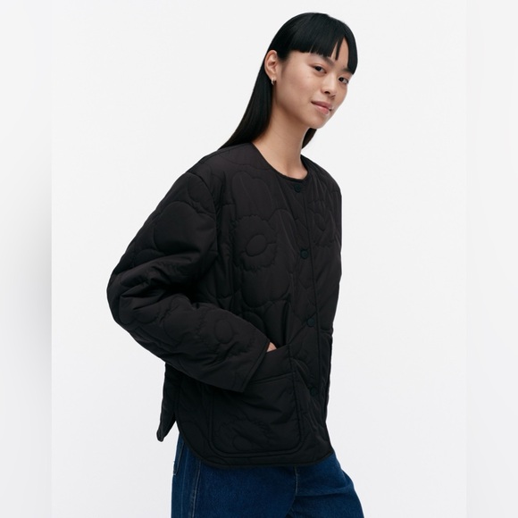 marimekko Kapseli Piirto Unikko Quilted Jacket - Picture 2 of 15